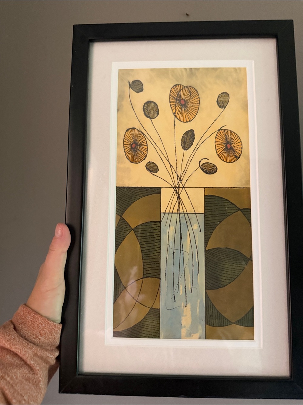 Sur la Table 1 Framed Floral Vase Wall Art ~ Artist Mark Cabral
